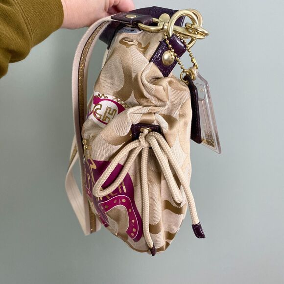 Coach Poppy Jazzy Bag Purse Signature C Canvas Graffiti Shoulder Crossbody 15311 - Picture 8 of 16